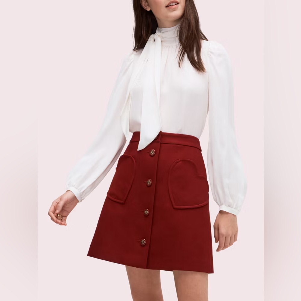 NWT Kate Spade Heart Pocket Mini Skirt